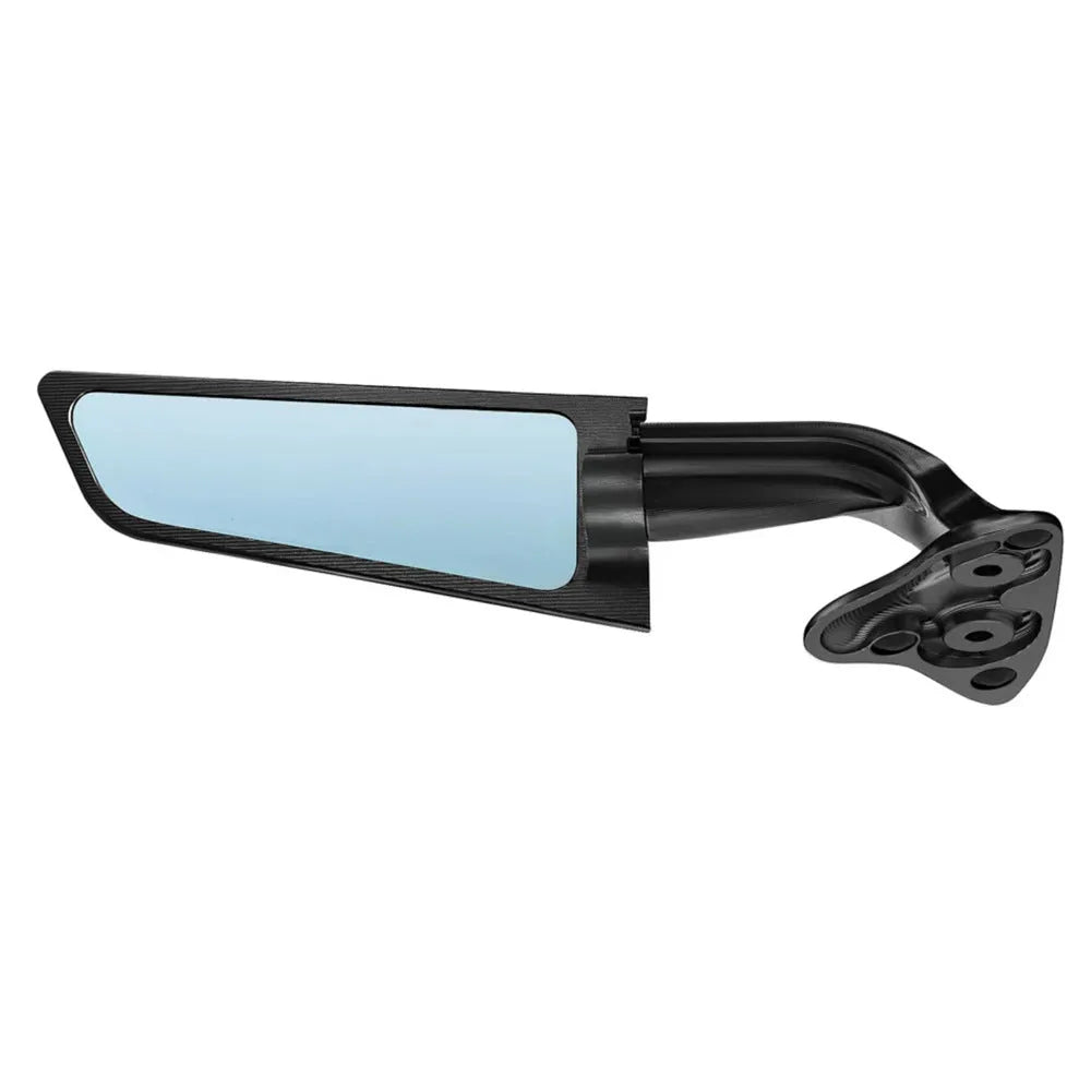 Pair of CNC rotating rearview mirrors for Yamaha YZFR6 R7 in black finish