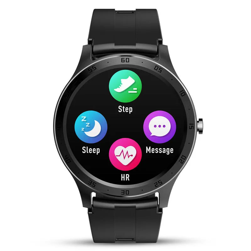 S20 smart fitness bracelet with a 1.28 inch screen on a wrist, in black, grey, or pink colour options.