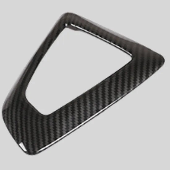 BMW gear shift base frame in carbon fibre pattern titanium colour for 1 2 3 4 Series