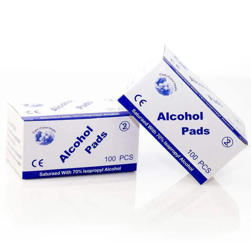 Alcohol sanitiser wipes 100 pack, individually wrapped, 70% isopropyl alcohol, non-woven fabric