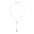 Retro moon sun star women's necklace, gold or silver plated alloy snake bone chain, 51-80cm
