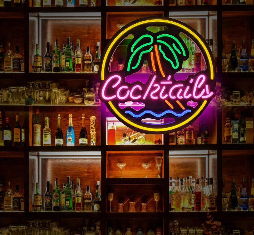 LED coffee neon billboard advertising sign with mixed colour display for bars and restaurants