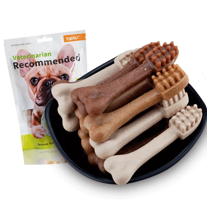 Yahe dental chews dog snacks 10 pack 150g mixed flavour adult bite size treats