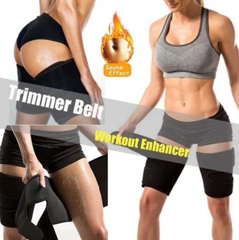 Black sports fitness leggings with running protective strap neoprene 75% chlorine fiber sweat protection 60x17.5cm