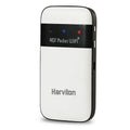 White 4G LTE mobile wireless router with LED light display and SIM card slot