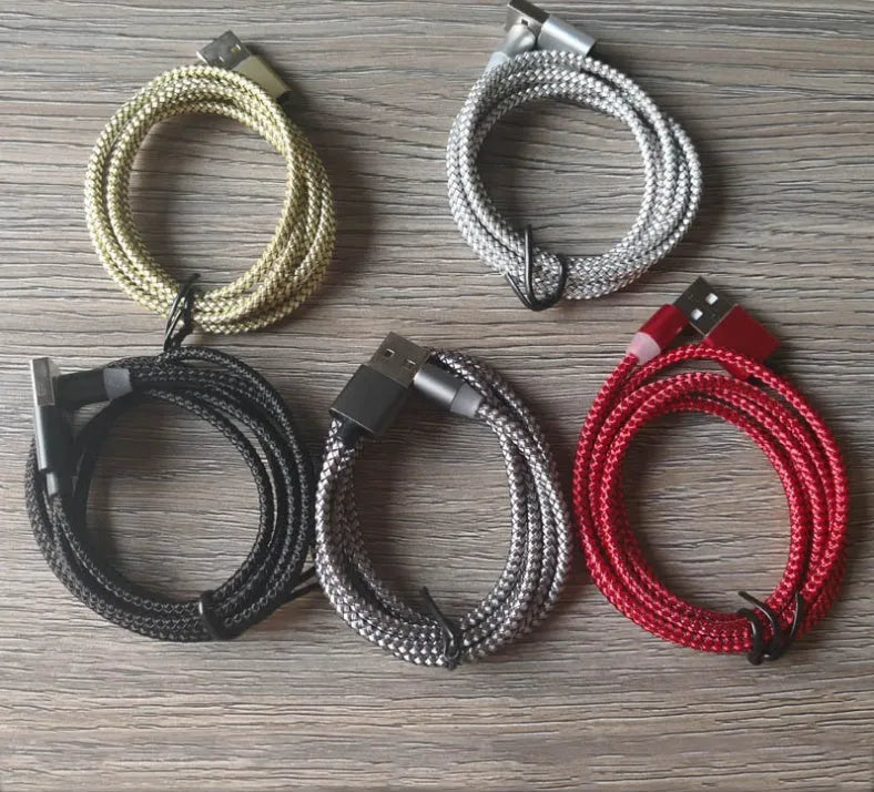 Aluminium alloy three-in-one magnetic charging cable with LED light in multiple colour options.