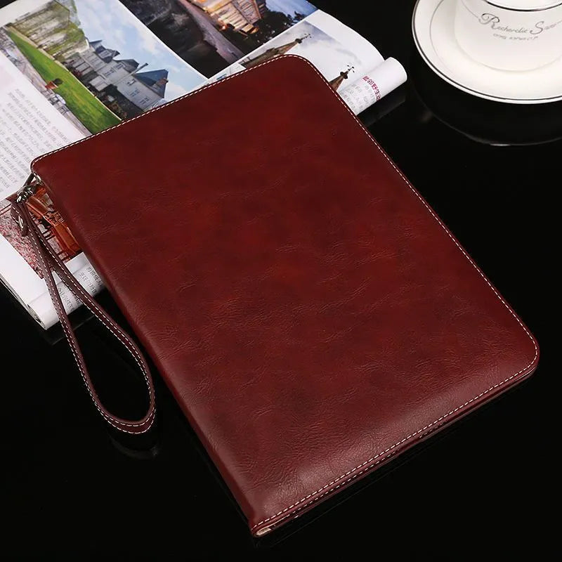 Flip tablet protection cover in imitation leather with sleep function for iPad, available in six colours including coffee and black