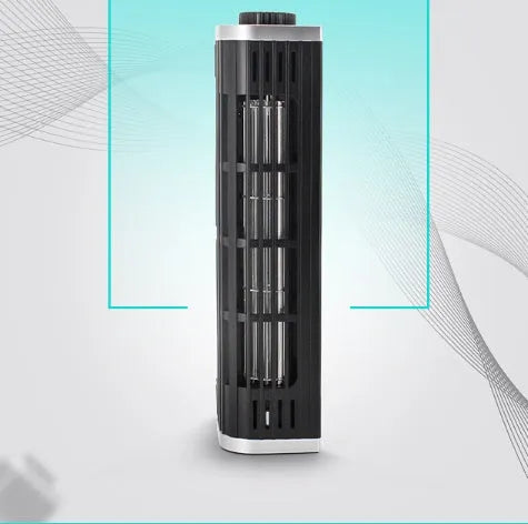 Black notebook cooling pad with dual fans, showing dimensions of 294mm wide by 65mm deep.