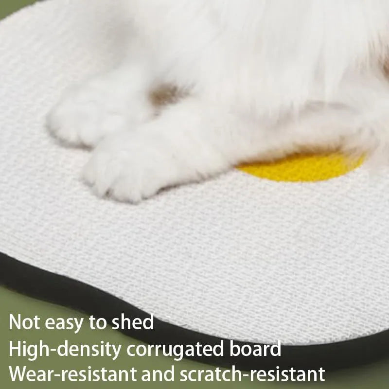 Wall mounted cat scratching board with corrugated surface in choice of colours