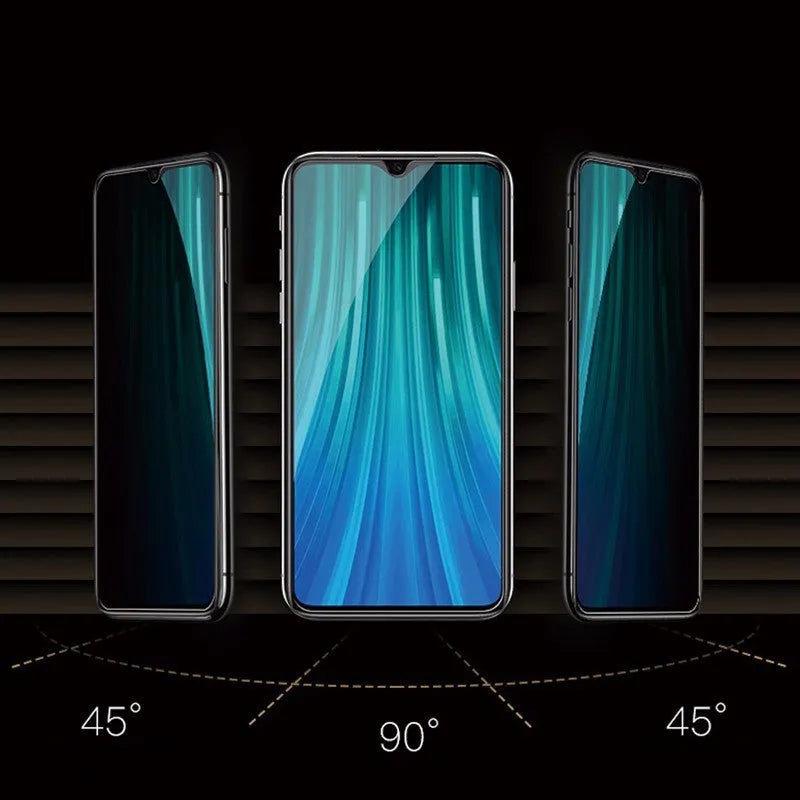 Anti-spy screen protector for Xiaomi Redmi and Poco phones with privacy film technology