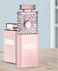 Pink USB rechargeable portable perfume fan for personal aroma diffusion