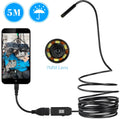 OWSOO USB endoscope camera with flexible tube, 6 LEDs, and attachments including hook and magnet