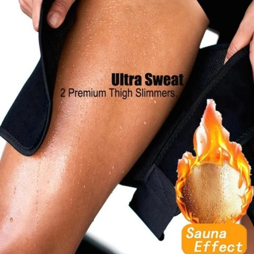Black sports fitness leggings with running protective strap neoprene 75% chlorine fiber sweat protection 60x17.5cm