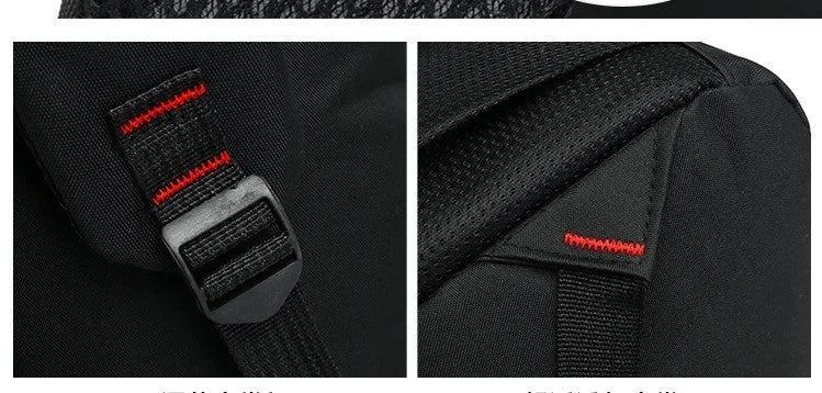 Lightweight teenage backpack with reinforced shoulder straps and side pockets