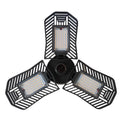 Waterproof industrial foldable garage lamp with aluminium body on a black mounting bracket