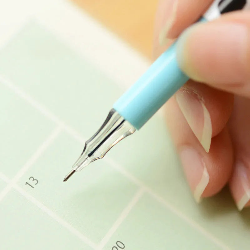 Set of 12 cow colour gel pens with 0.38mm tips in a box.