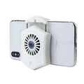 Black mobile phone cooling radiator with USB connector for smartphone temperature reduction