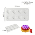 Round silicone baking mould with bubble tower pattern for cakes and desserts