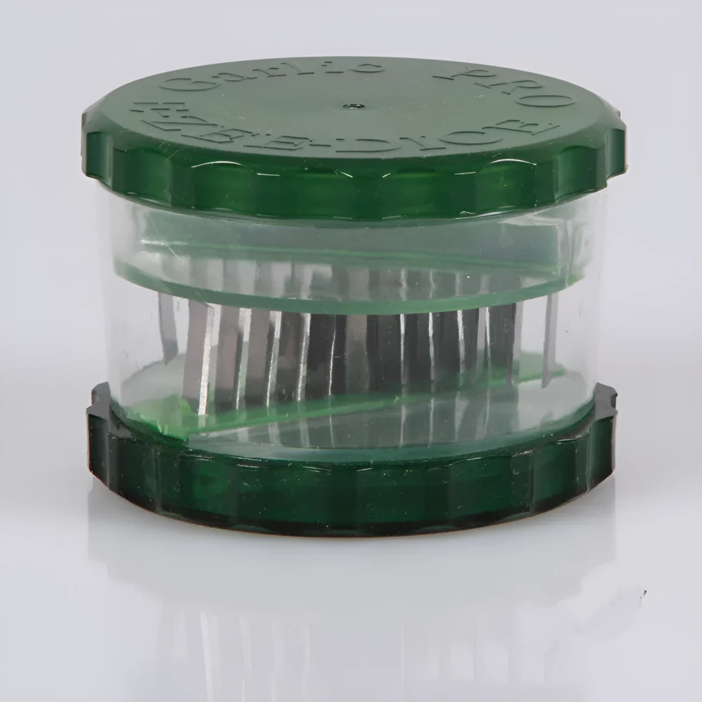 Transparent PP plastic garlic peeler kitchen gadget showing 8.5cm dimensions