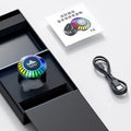 Compact cube-shaped voice-controlled Bluetooth LED lamp with polar light effects