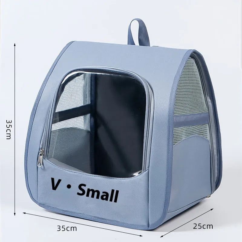 Foldable Oxford cloth pet carrier bag with animal pattern, 7.50kg capacity, in beige colour