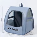 Foldable Oxford cloth pet carrier bag with animal pattern, 7.50kg capacity, in beige colour