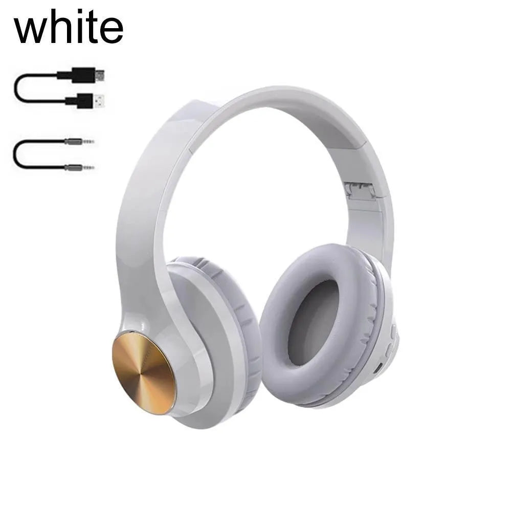 A11 wireless bluetooth stereo headset in blue and white colours, shown in head-mounted design.