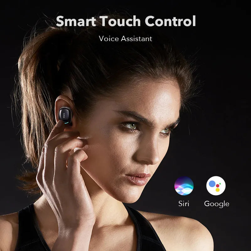 Wireless Bluetooth TWS X8 headphones with charging compartment, Bluetooth 5.0, 6mm speakers, Black or White