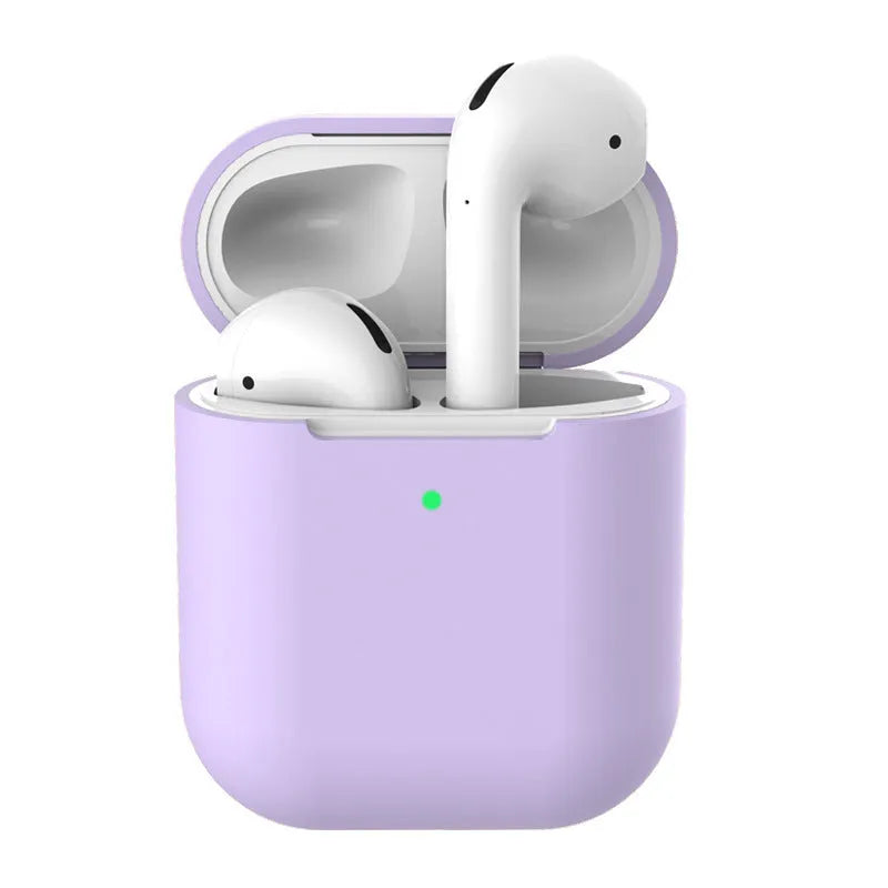 AirPods 2 silicone clamshell case cover in multiple colours for Apple wireless earphones
