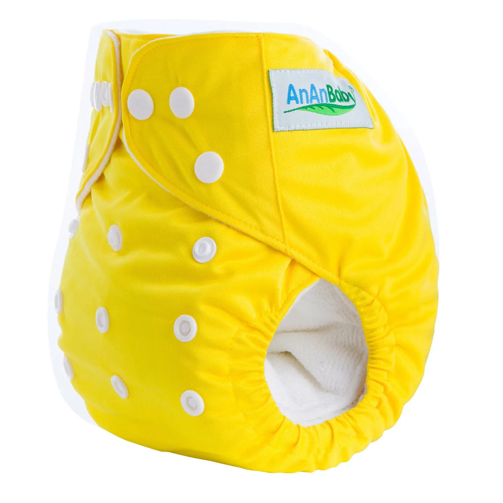 Solid colour leak-proof baby diaper pants with bamboo charcoal lining, 36.5x32.5cm, for babies 3-15kg