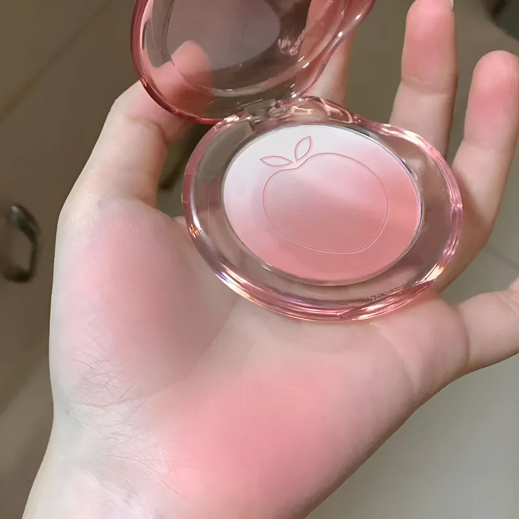 Ebony Rose bubble gradient blush compact for dry skin with six colour options