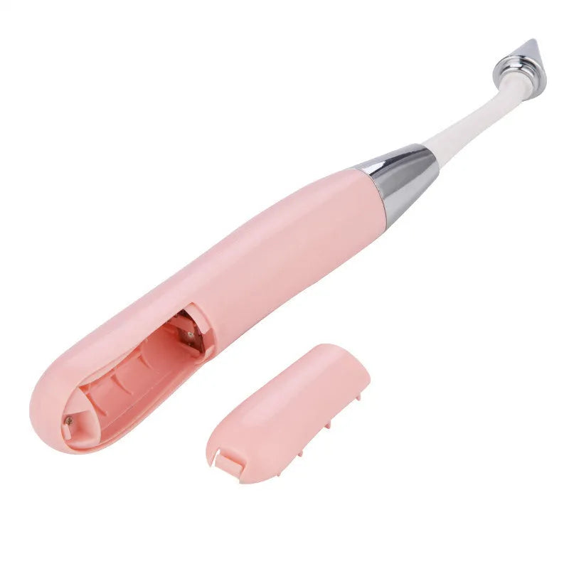 Pink 6-in-1 electric full body massager with six massage heads on a white background