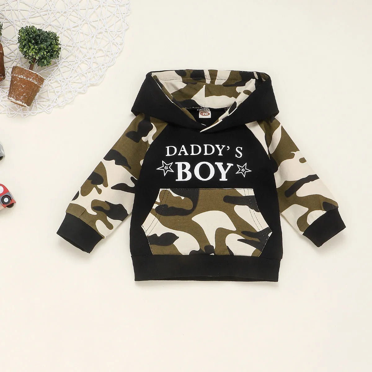 Green cotton boy's clothing set for children aged 1-3 years sizes 70-110cm