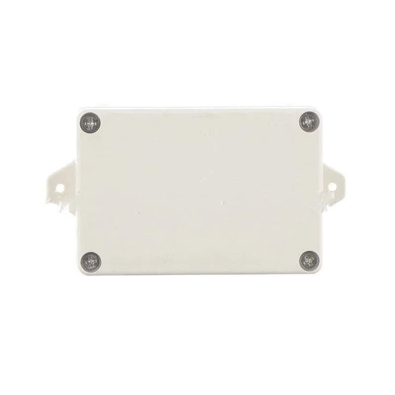 Black ABS plastic waterproof instrument box for electronic power supplies, model F4B-1.