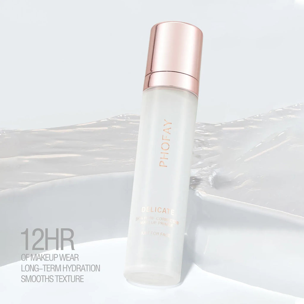 PHOFAY Hydrating Makeup Primer 25ml in a white pump bottle for smooth makeup application