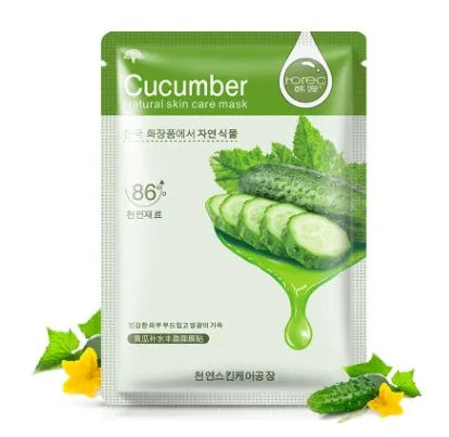 Aloe vera sheet mask 30g for moisturising and pore care white packaging