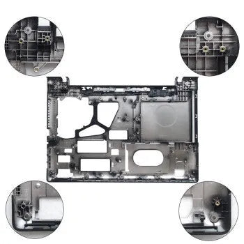 Original OEM bottom case replacement for Lenovo G50 series laptops, showing D-Shell finish.