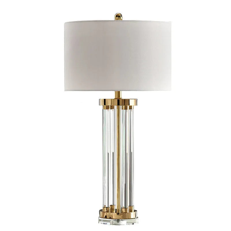 Postmodern crystal column table lamp 77cm high 38cm wide with dimmer switch remote control crystal lampholder