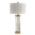 Postmodern crystal column table lamp 77cm high 38cm wide with dimmer switch remote control crystal lampholder