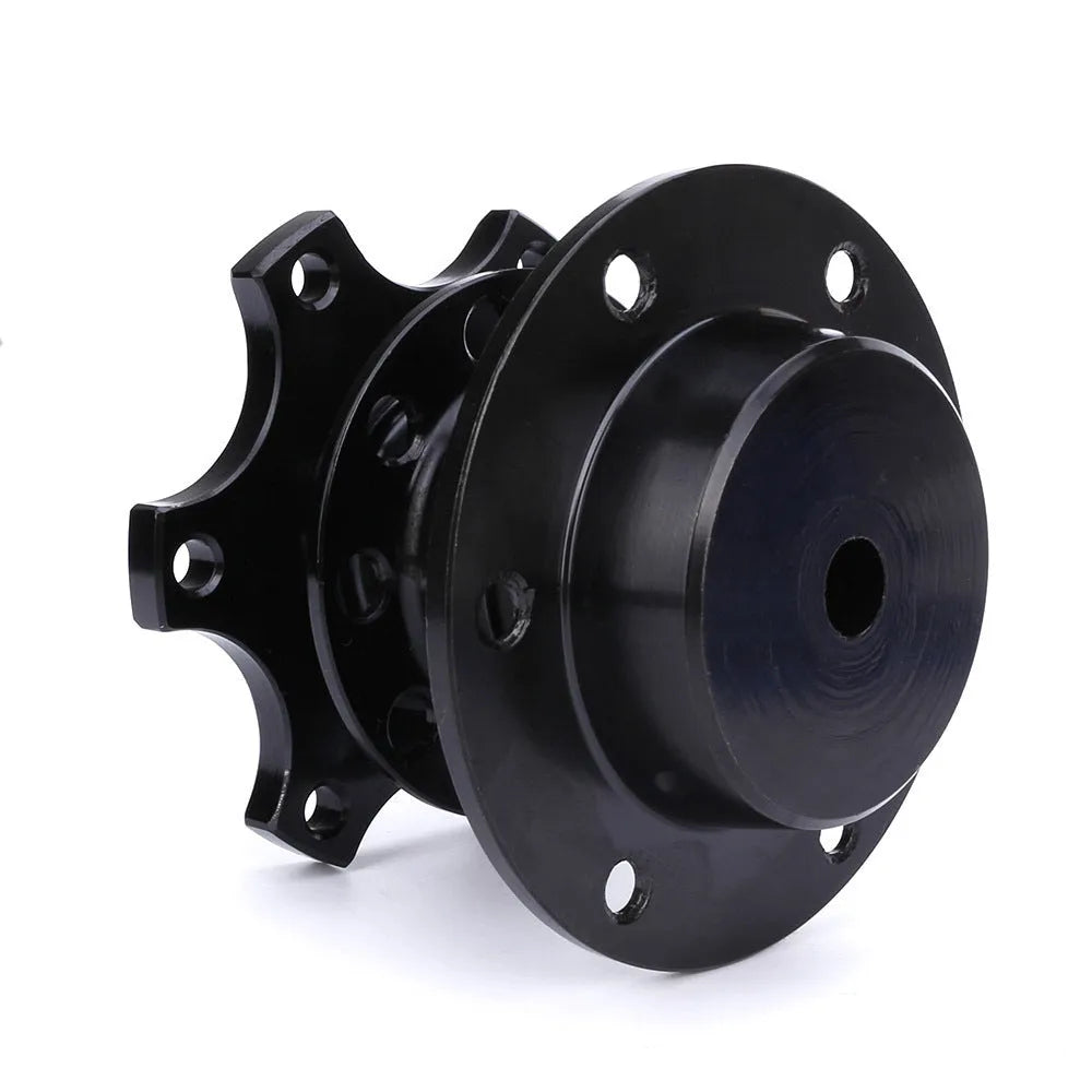 Car steering wheel quick release adapter showing multiple colour options
