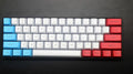 60% mechanical keyboard keycap set in poker style with PS/2 interface and five colour style options