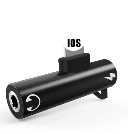3.5mm to lightning headphone adapter for iPhone in multiple colour options