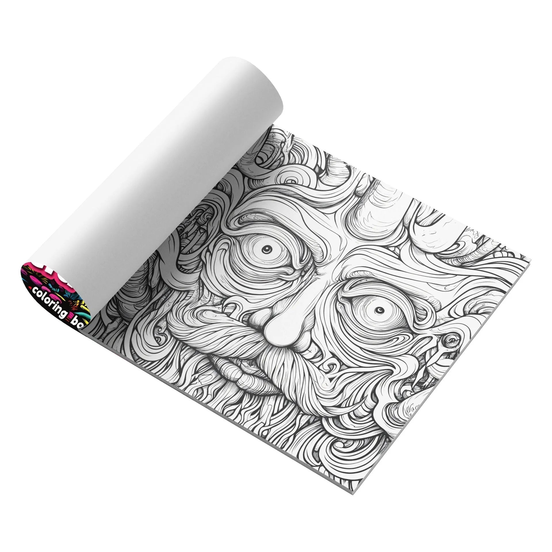 Acid tour colour painting book measuring 200mm in length with paper pages