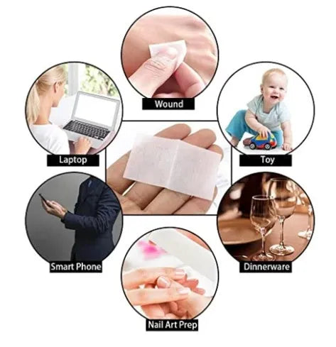 Alcohol sanitiser wipes 100 pack, individually wrapped, 70% isopropyl alcohol, non-woven fabric