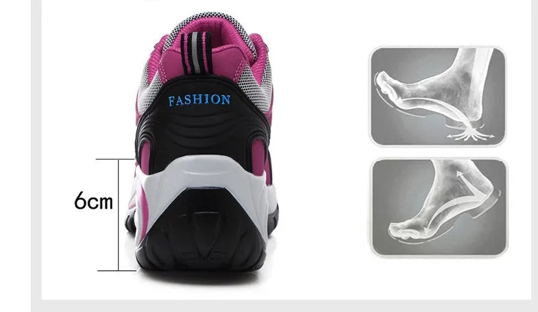 Non-slip waterproof hiking shoes in black with synthetic leather upper and PU outsole