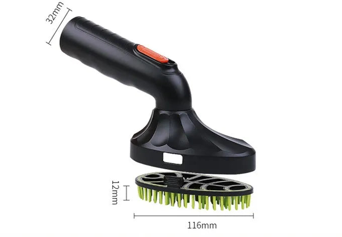 Black pet hair tip brush long handle vacuum accessory with 32mm universal fit