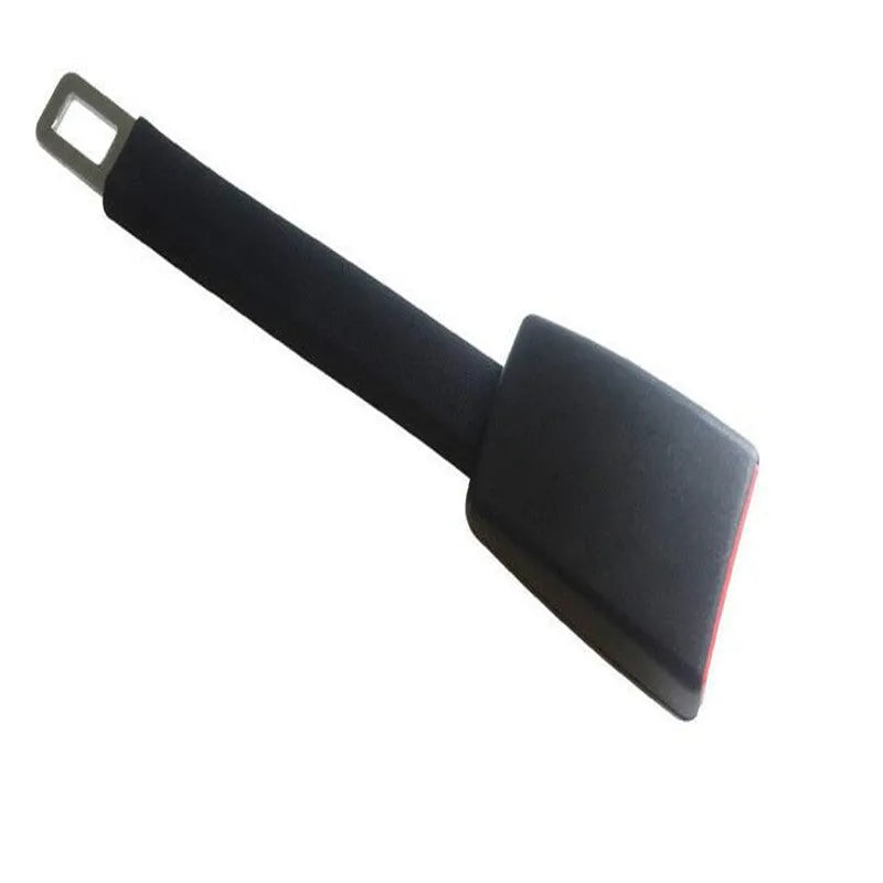 Black car seat belt extender 250mm length model 805 with polyester webbing and steel buckle