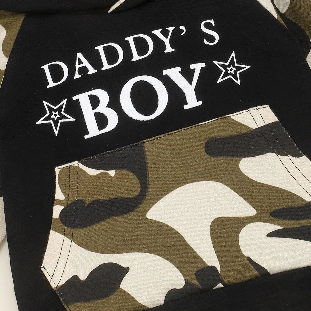 Green cotton boy's clothing set for children aged 1-3 years sizes 70-110cm