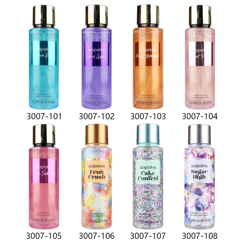 Women's body spray perfume 250ml bottle with multiple style options 3007