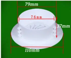 Air conditioning wall hole cover kit with plastic plugs, tuyere covers, and sealing glue for 37-165mm openings